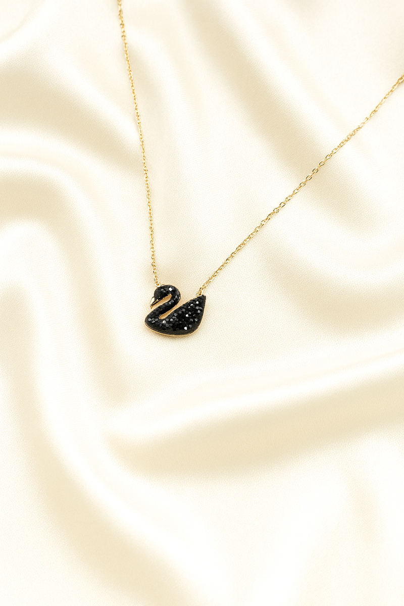 Pearl Chain, Swan/Duck Locket Or Titli Chain Pendal And Dokiya, Tanmaniya in gold plated ( Small )