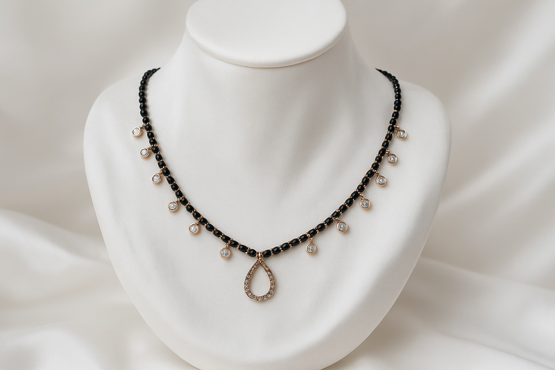Zelra Jewel Zaveri Stone With Daimond Mangalsutra For Women SDM-02